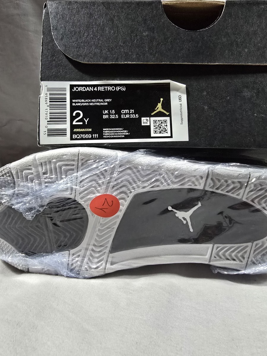 スニーカー Nike PS Air Jordan 4\"Military Black\"20cm Nike Air Jordan 4 