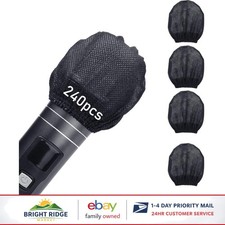 240 Disposable Microphone Covers, Individually Wrapped Non-Woven Windscreens