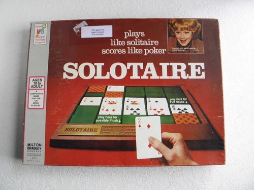 Vintage 1973 ~ SOLOTAIRE Solitaire Game ~ Milton Bradley Lucille Ball ~ COMPLETE