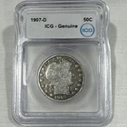1907-D Barber Half Dollar ICG Genuine 50C Silver Denver KM#117 #2940460175