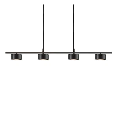 LED Pendelleuchte Nordlux Clyde 4-Pendel Dimmbar Schwarz  Spotlight Hängelampe - Bild 1 von 4