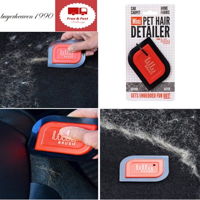 Lilly Brush Mini Pet Hair Detailer Tool Remove Car Seat ...