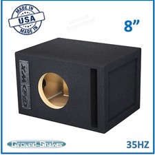 8" Single Ported / Vented Reinforced Sub Box Subwoofer Enclosure Ground Shaker