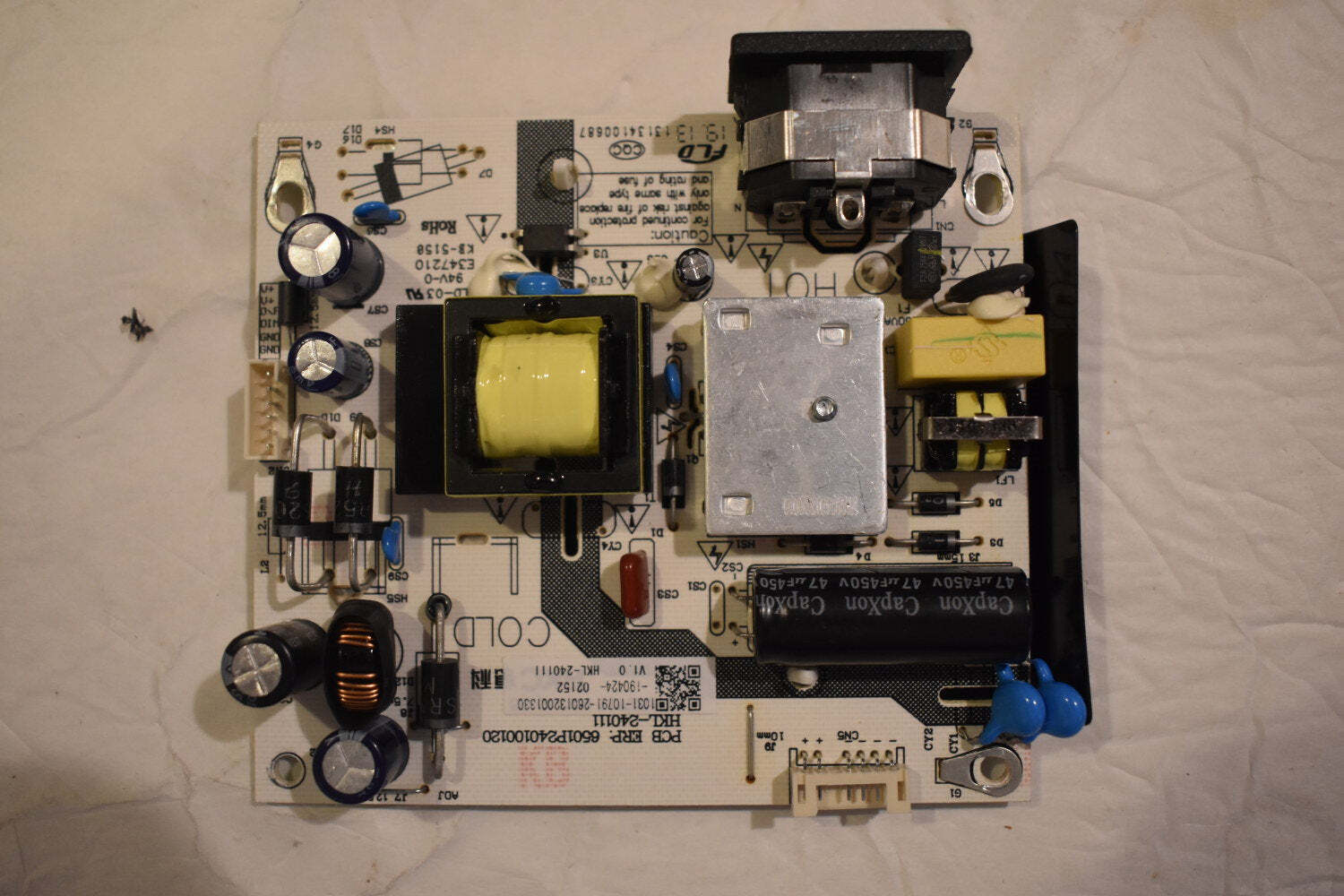 MSI OPTIX-G24C MONITOR POWER SUPPLY BOARD 6501P240100120 / HKL 