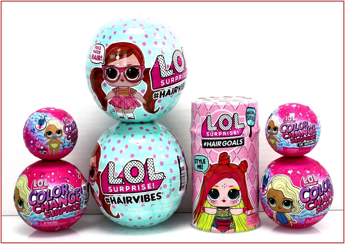 LOT 7- LOL COLOR CHANGE Lil Sisters & Mystery Dolls + #HAIRGOALS +