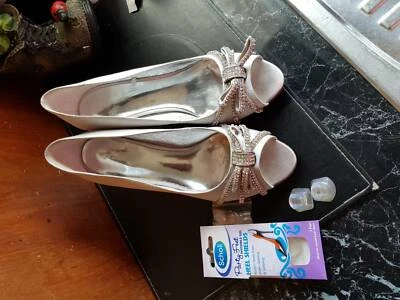 silver evening shoes australia