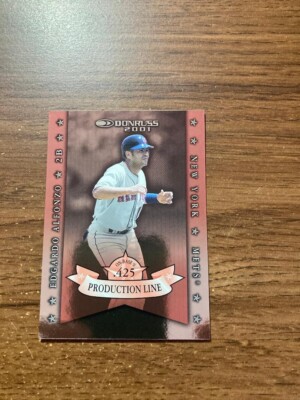 2001 Donruss Production Line #PL10 Edgardo Alfonzo Mets OBP (345/425)