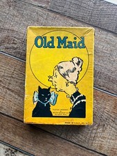 1936 Old Maid Playing Cards/Original Box/31 Cards/ Crafting