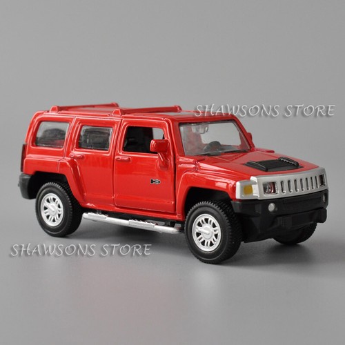 1:43 Scale Diecast Metal Model Hummer H3 SUV Miniature Replica Pull Back Toy Car - Picture 2 of 9