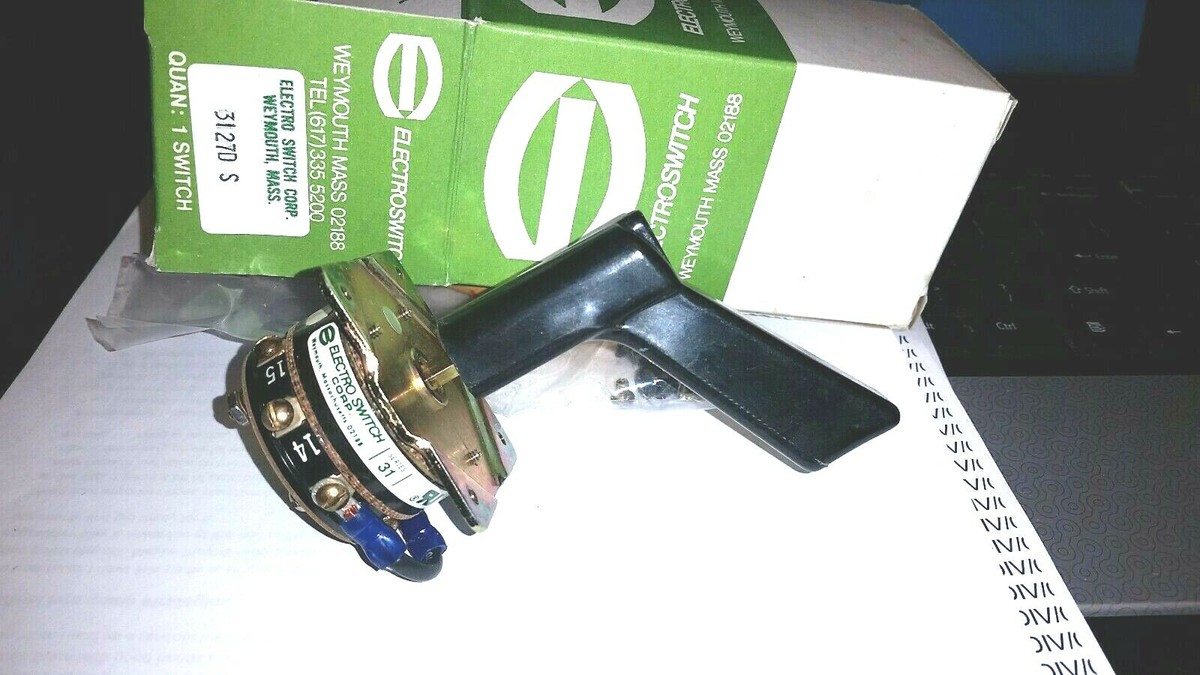 ELECTRO SWITCH 3127D-S Series 31 MOM Rotary Switch 10AMP 125v Onan