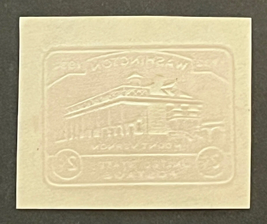 Travelstamps: US Stamps Scott #U525 2c Washington Bicentennial Cut Square Used - Image 4 of 4