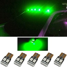 5x 194 T10 Green Led Truck Roof Clearance Marker Lights Cab X7g 5x 194 T10 Green Led Truck Roof Clearance Marker Lights Cab X7g