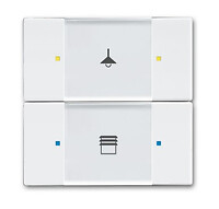 BUSCH JAEGER 2CKA006116A0186  6126/02-84 - White - Glossy - Screwless - Busch-Ja