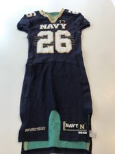 Game Worn Used Navy Midshipmen Football Jersey Under Armour Size 38 #26
