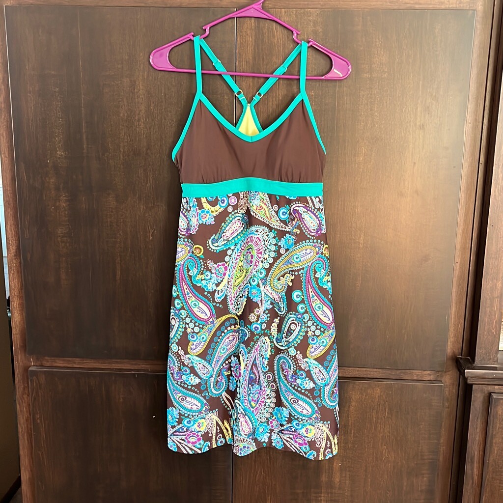 Athleta Shorebreak Paisley Swim Dress Size Small Gem