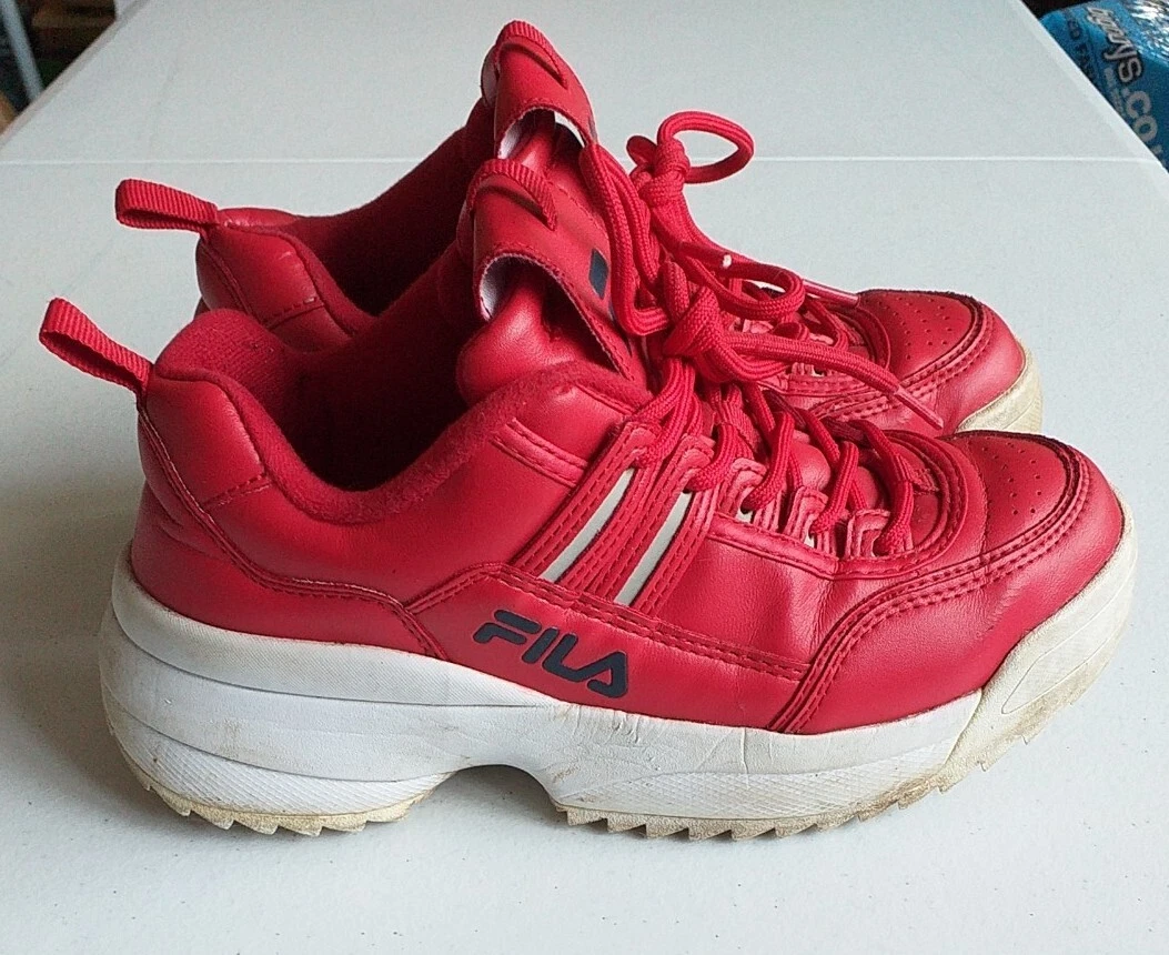 Ladies Size 4.5 Fila Disruptor Trainers Chunky Retro Pair 2