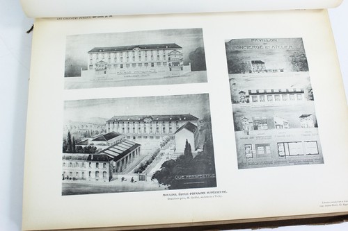 Prints from Les Concours Publics D'Architecture Large Bound Book 100s of Prints - Picture 1 of 9