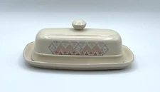 Covered Butter Dish Southwestern International China Company Vintage Stoneware