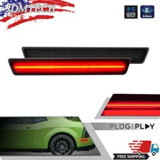 For 2015-2023 Dodge Challenger Rear Bumper Side Marker Lamps Lights, Smoked Lens