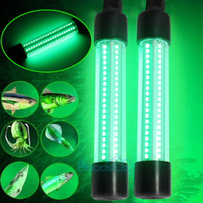 8000000LM LED Underwater Submersible Fishing Green Light Night