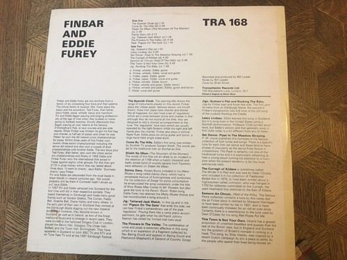 FINBAR AND EDDIE FUREY -Finbar & Eddie Furey~ TRANSATLANTIC 168 {nm orig} - RARE - Picture 2 of 6