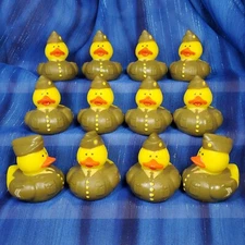 12 US Army Rubber Ducks in Dress Uniform Birthday Military Graduation NEW