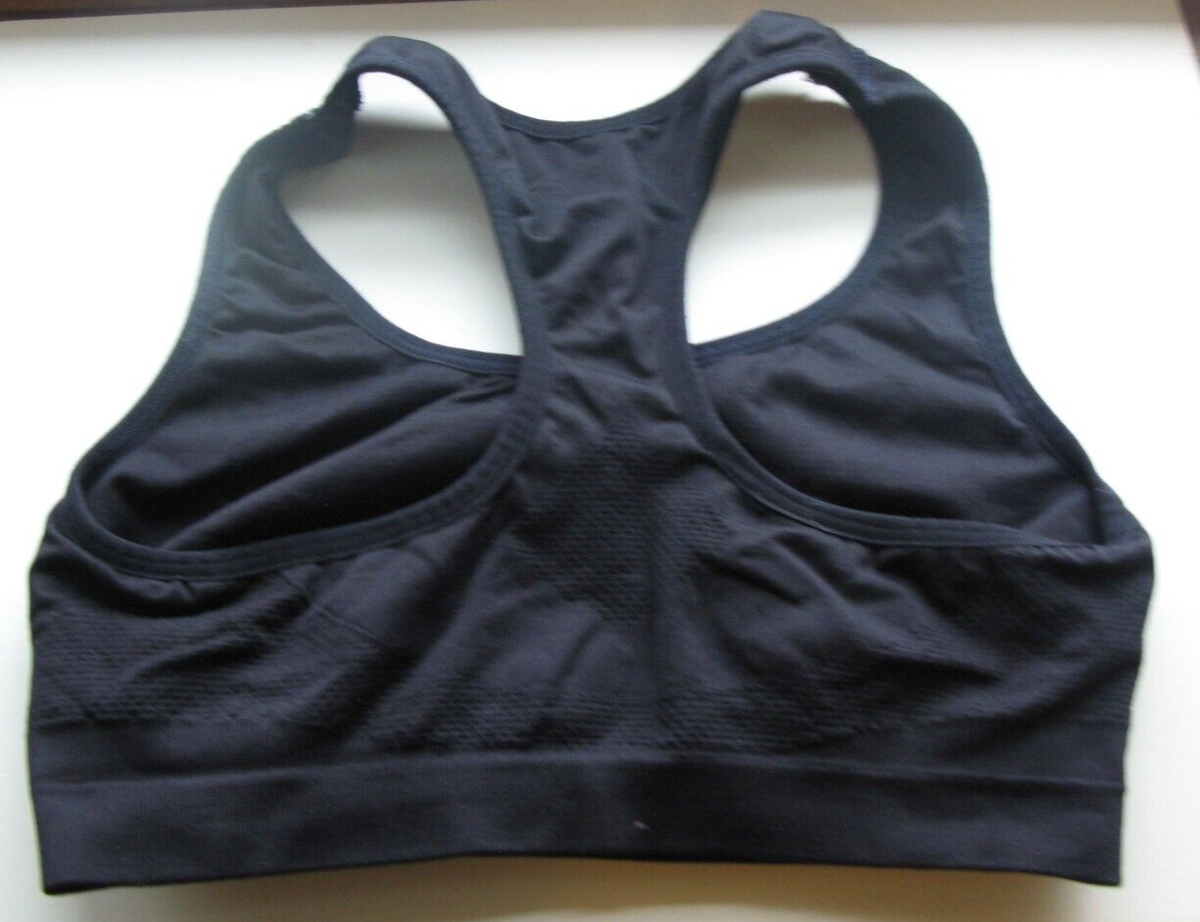 Women's Sport Bra Racer Back M Support by Champion Blue Pink