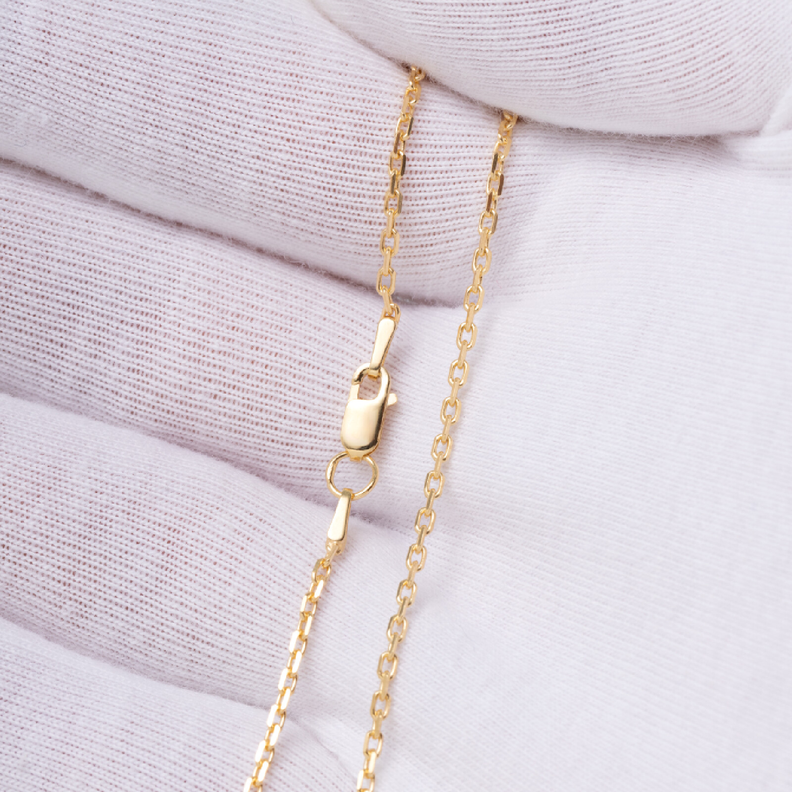 24K Gold on silver Chain Necklace | 1.4mm | Various lengths | eBay UK