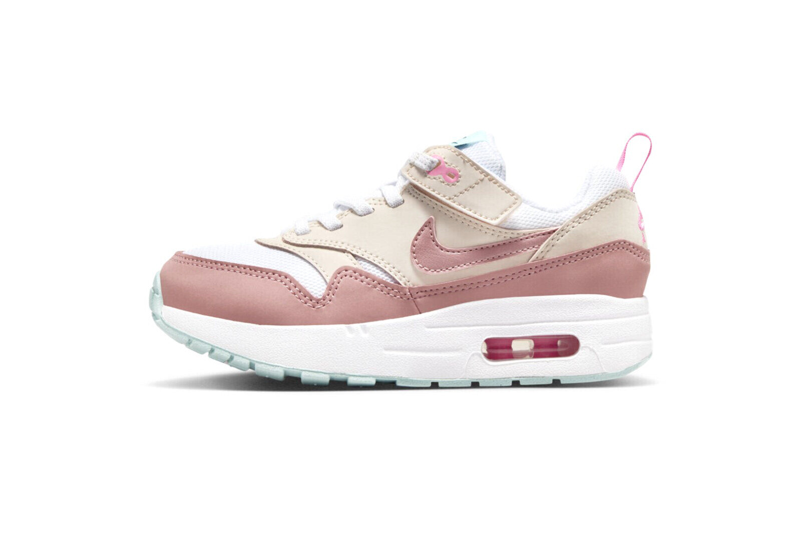 Кроссовки для маленьких детей Nike Air Max 1 EasyOn Белый/красный Stardust-Guava Ice (DZ3308 101) -