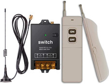 12V Wireless Remote Switch,Dc12V/24V/48V/72V/40A Relay with 4900FT Long Range,Wi