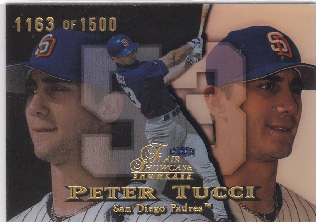 1999 Flair Vetrina Fila 1 Posto 39 Peter Tucci Padres 1500 Spedizione gratuita!