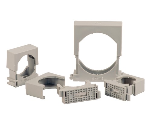 Reihen-Druck-Schelle Druckschelle Abrazadera Cable Sujetacables Clip Separador - Photo 2/2