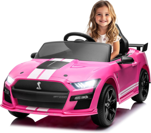 Licensed Ford Mustang Shelby GT500 Ride on Car, 12V 7AH Kids' Electric Car W/Rem