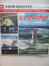 View Master B662 US Spaceport NASA Kennedy Space GAF 3 Reel Set w/ Picture Book
