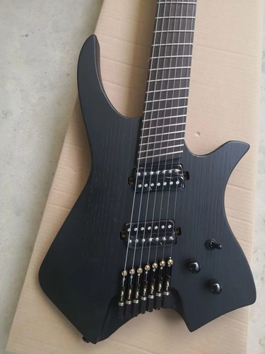 New Headless 7 Strings Electric Guitar with Black Hardware,Rosewood Fretboard - Picture 2 of 12