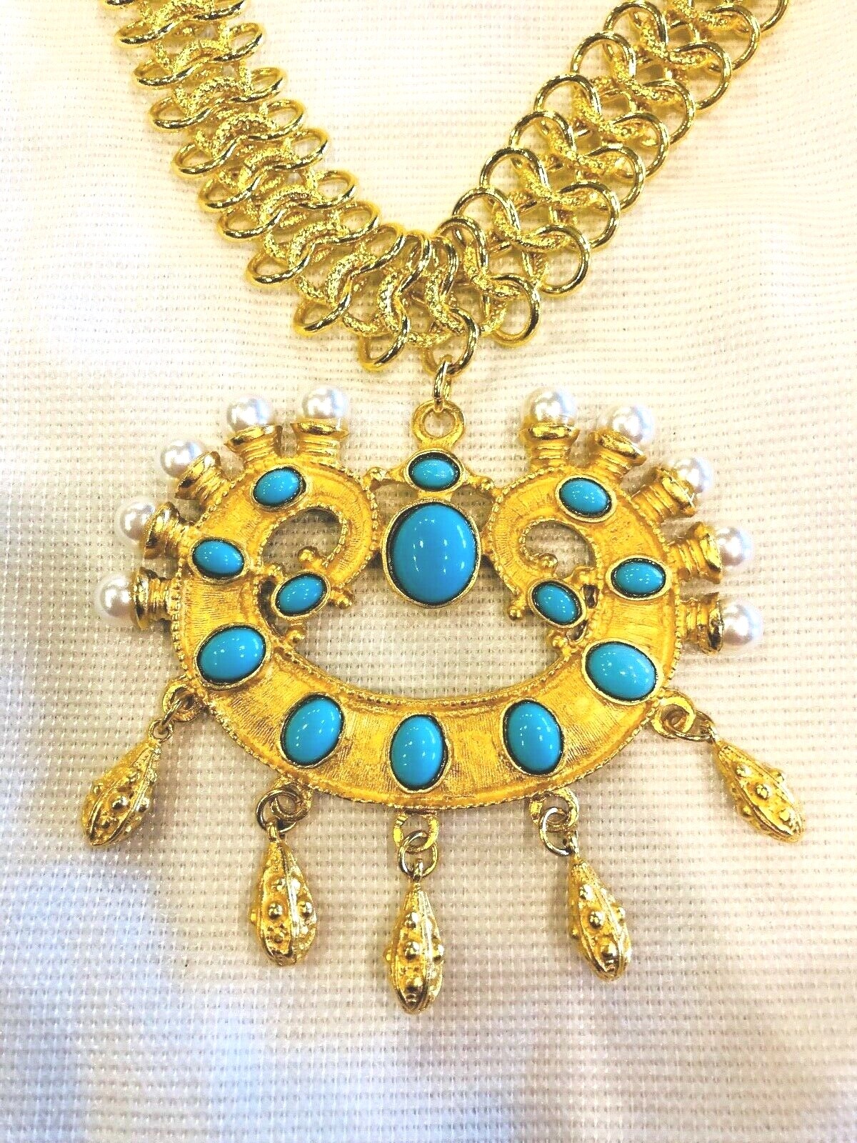 Vintage Rare Kenneth Jay Lane Collar Necklace - image 2