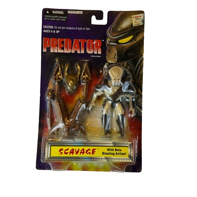 Vintage 1996 Kenner Predator Scavage Action Figure Bola Blasting Action New