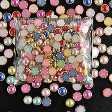 New Nail Art 3D Glitter Rhinestone Decoration Diamante Crystal Gem Pearls