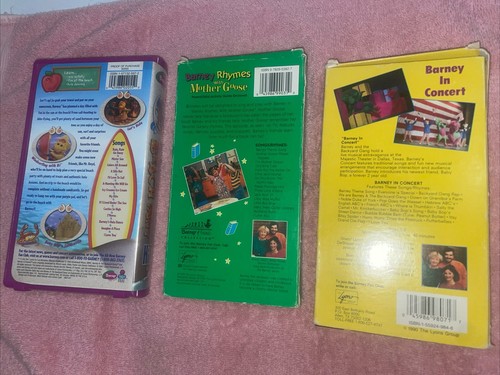 Vintage Barney VHS Tape Lot of 3 Movies - Tested -Children’s, Music And Learning - Picture 2 of 2