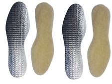 Warm real lambswool inserts with aluminium base and latex cushioning in 1 or 2 pack