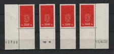 1951 Saarland Mi. 318 ** UR postfrisch zur Auswahl Woche des Roten Kreuzes