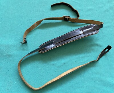 Vtg Bruno & Son Ventura Genuine Leather Guitar Strap Made in USA