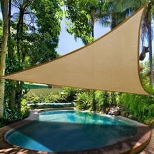 UK Extra Heavy Duty Shade Sail Shade Cloth Gray Sun Triangle Square Rectangle