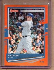 2020 PANINI DONRUSS ANTHONY RIZZO FOIL ORANGE