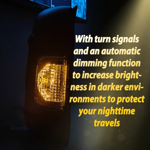 Mirror Passenger Side w/Signal Light RH For 2014-23 Ram ProMaster 1500 2500 3500 - Picture 5 of 15