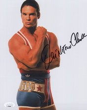 American Gladiators 8x10 photo of Nitro signed by Dan Clark JSA COA