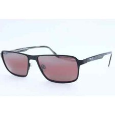 Maui Jim Glass Beach MJ 748-2M Square Black Sunglasses Maui Rose polarized Lens