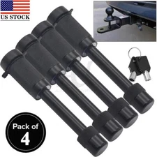 4PCS Upgrade 5/8in Hitch Pin Lock with Keys for RV Truck Trailer Tow Receiver