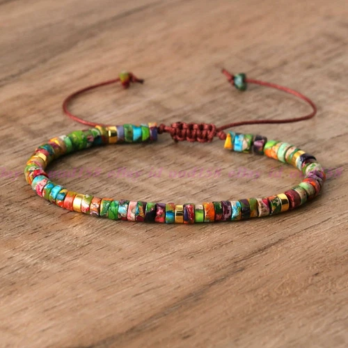 Minimalist Dainty Crystal Assorted Natural Gemstone Beads Healing Reiki Bracelet - Picture 54 of 60