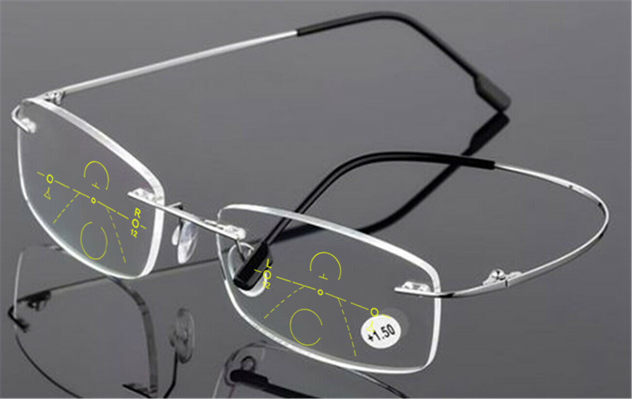 Multifocal Progressive Photochromic Varifocal Titanium Reading Glass up